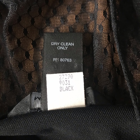 Black lace top cocktail dress - Picture 7 of 7